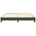 vidaXL Cadre de lit Vert foncé 180x200 cm Velours