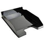 Corbeille À Courrier Combo Midi Office - Noir Brillant - X 6 - Exacompta