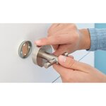 Stockeur ® Moon pour Papier Toilette Mat Arrondi Sans Perçage x 3 TESA