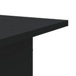 vidaXL Supports pour plantes 2 Pièces noir 30x30x95 cm bois d'ingénierie