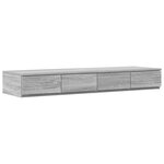 vidaXL Cadre de lit de rangement Gris Sonoma 120x200 cm