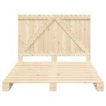 vidaXL Cadre de lit sans matelas avec tête de lit 160x200 cm