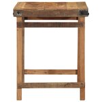 Table à manger vidaXL 55x60x76 cm en bois massif recyclé