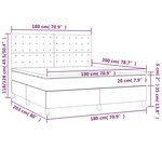 vidaXL Sommier à lattes de lit avec matelas Rose 180x200 cm Velours