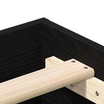 vidaXL Cadre de Lit Chêne Noir 180x200 cm Bois Ingénierie