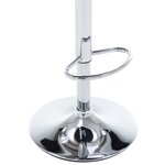vidaXL Tabourets de bar lot de 2 noir similicuir et bois courbé