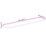 vidaXL Dessus de table 160x50x2 5cm rectangulaire bois massif d'acacia