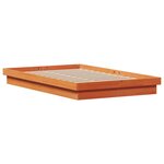vidaXL Cadre de lit à LED sans matelas 120x200 cm bois massif