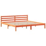 vidaXL Cadre de lit sans matelas cire marron 180x200cm bois pin massif