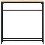 vidaXL Table console chêne sonoma 75x19 5x75 cm bois d'ingénierie
