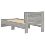 vidaXL Cadre de lit sans matelas avec tête de lit 90x200 cm