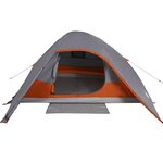 vidaXL Tente de camping à dôme 4 personnes gris imperméable
