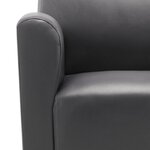 vidaXL Chaise Gris Similicuir