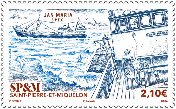 Timbre Saint Pierre et Miquelon - Jan Maria