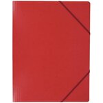Chemise sans rabat à élastiques 24 x 32 cm rouge