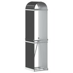 vidaXL Porte-bûches anthracite 40x45x170 cm acier galvanisé