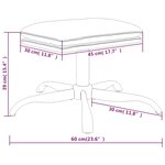 vidaXL Repose-pied Gris clair 60x60x36 cm Tissu