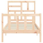vidaXL Cadre de lit sans matelas bois de pin massif