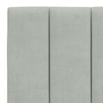 vidaXL Lit avec matelas gris clair 140x190 cm velours