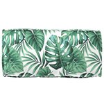 vidaXL Coussin de Palette pour Dossier Motif Feuille 80x40x12 cm Tissu Oxford