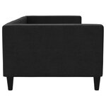 vidaXL Lit de repos noir 90x190 cm tissu
