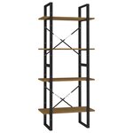 vidaXL Bibliothèque à 4 niveaux 60x30x140 cm bois de pin massif