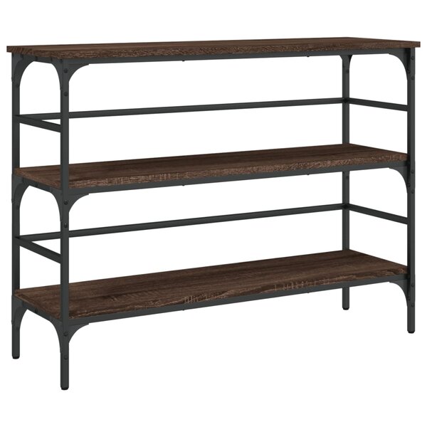 vidaXL Table console chêne marron 100x32x75 cm bois d'ingénierie