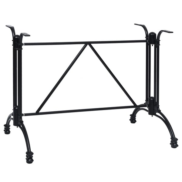 vidaXL Pied de table de bistro Noir 93x60x72 cm Aluminium coulé