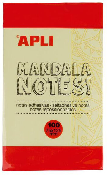 Notes Couleur Standard Mandala 125X75
