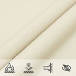 vidaXL Voile d'ombrage crème 7x5x5 m 100   polyester oxford