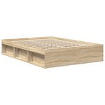vidaXL Cadre de lit sans matelas chêne sonoma 120x200 cm