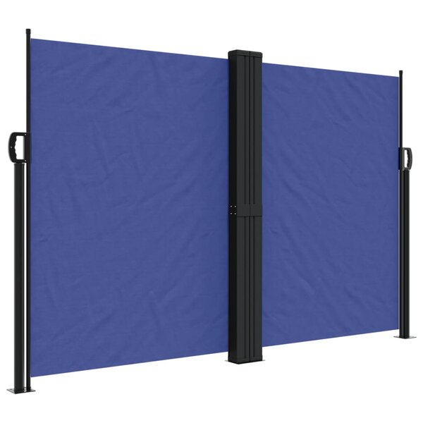 vidaXL Auvent latéral rétractable bleu 160x1200 cm
