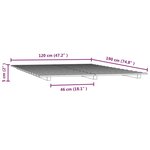 vidaXL Cadre de lit sans matelas 120x190 cm bois de pin massif