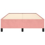 vidaXL Cadre de lit sans matelas rose 120x190 cm velours