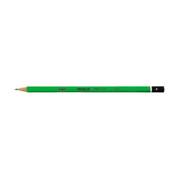 Crayon papier graphite Hexagonal CRITERIUM 550 Mine B vert BIC
