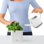 Lechuza jardinière de table cube color 14 all-in-one blanc