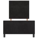 vidaXL Cadre de lit noir 90x200 cm velours