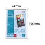 Lot De 10 Porte-étiquettes A7 Vertical - Cristal - X 10 - Exacompta