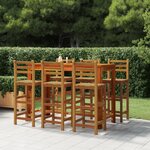 vidaXL Tabourets de bar lot de 6 bois massif d'acacia