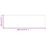 vidaXL Écran de balcon gris clair 120x400 cm 100  polyester oxford