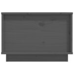 vidaXL Table basse Gris 40x50x35 cm Bois massif de pin