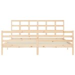 vidaXL Cadre de lit sans matelas 200x200 cm bois massif