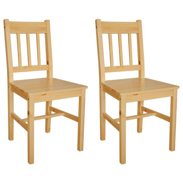 vidaXL Chaises à manger lot de 2 bois de pin