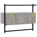 vidaXL Meuble TV mural sonoma gris 60 5x30x51 cm bois d'ingénierie