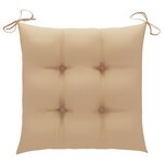 vidaXL Chaises pliables d'extérieur lot de 2 et coussins Bois d'acacia
