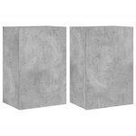 vidaXL Meubles TV muraux 2 Pièces gris béton 40 5x30x60cm bois ingénierie