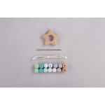 Kit: Anneau Etoile   menthe  17 pièces  Boite