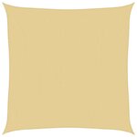 vidaXL Voile d'ombrage sable 2 5x2 5 m 100   polyester oxford