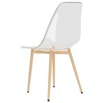 vidaXL Chaises à manger lot de 6 Transparent PET