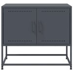vidaXL Meuble TV anthracite 68 5x39x60 5 cm acier